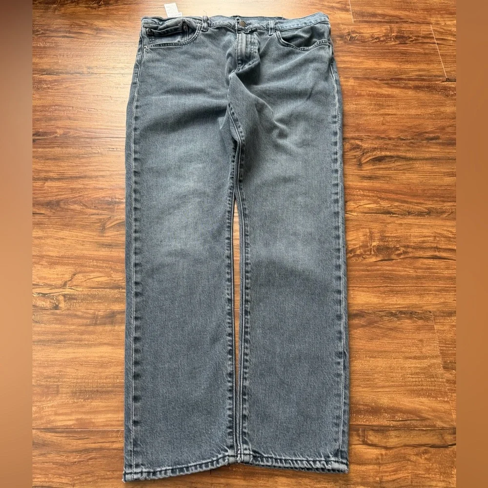 Levi’s 512 Slim Taper Jeans Mens 38x32 Gray Wash Denim Pants Modern Fit